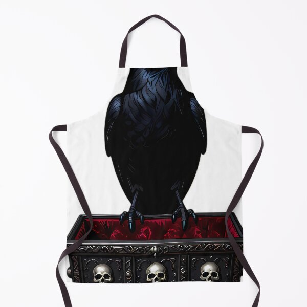 Item preview, Gothic Raven Skull Coffin designed and sold by IllumeInk.