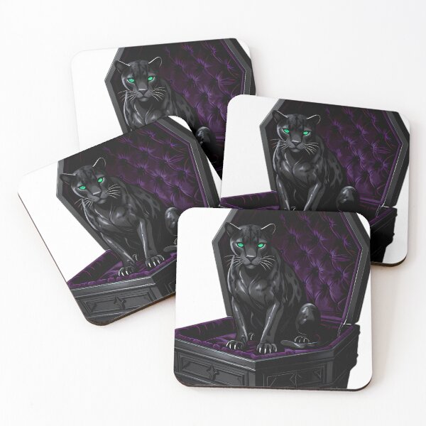 Item preview, Gothic Panther Amethyst Coffin designed and sold by IllumeInk.