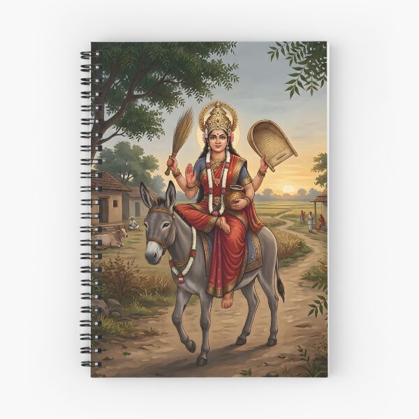 Item preview, Maa Sheetla Mata Sacred Rural Devotional Art designed and sold by hutofdesigns.