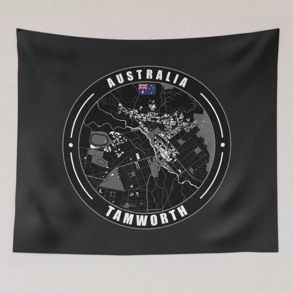Item preview, Tamworth Australia City Map  designed and sold by Thistle-TShop.