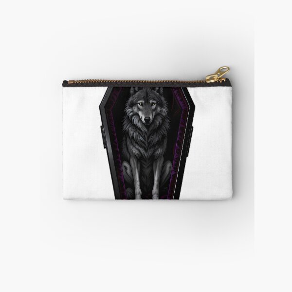 Item preview, Gothic Timber Wolf Obsidian Coffin designed and sold by IllumeInk.