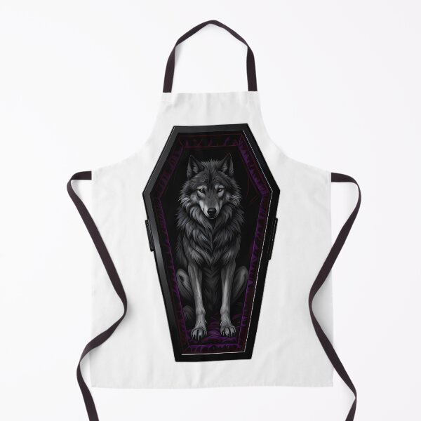 Item preview, Gothic Timber Wolf Obsidian Coffin designed and sold by IllumeInk.
