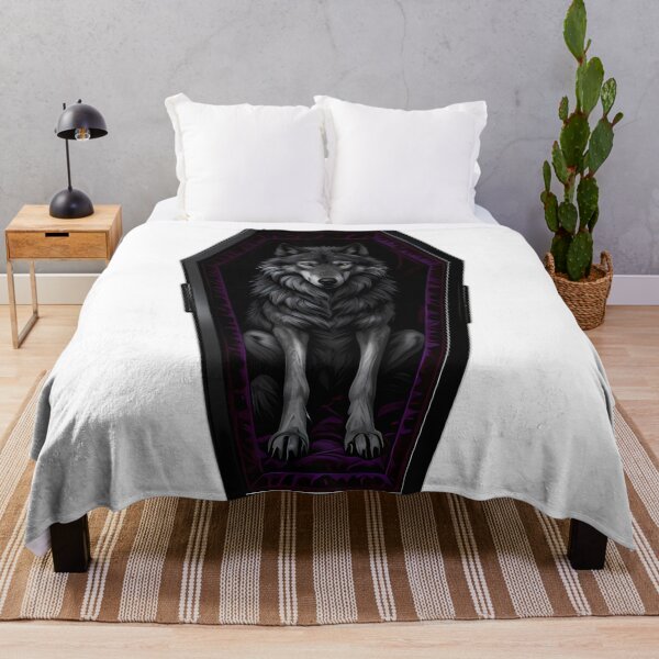Aperçu de l'œuvre Cercueil en obsidienne de loup des bois gothique créée et vendue par IllumeInk.