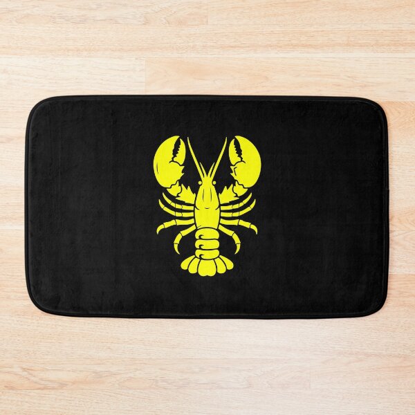 Item preview, Yellow Nautical Lobster Silhouette Design designed and sold by pattern-archive.