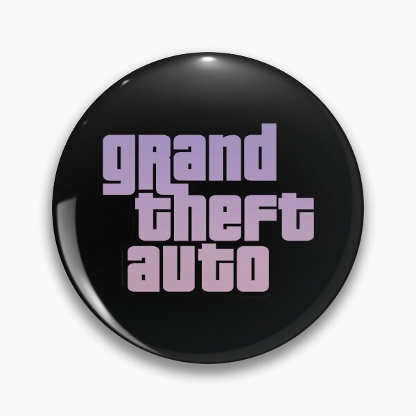 Item preview, GTA Grand Theft Auto Logo Pink Purple Sky designed and sold by BubblePopRed.