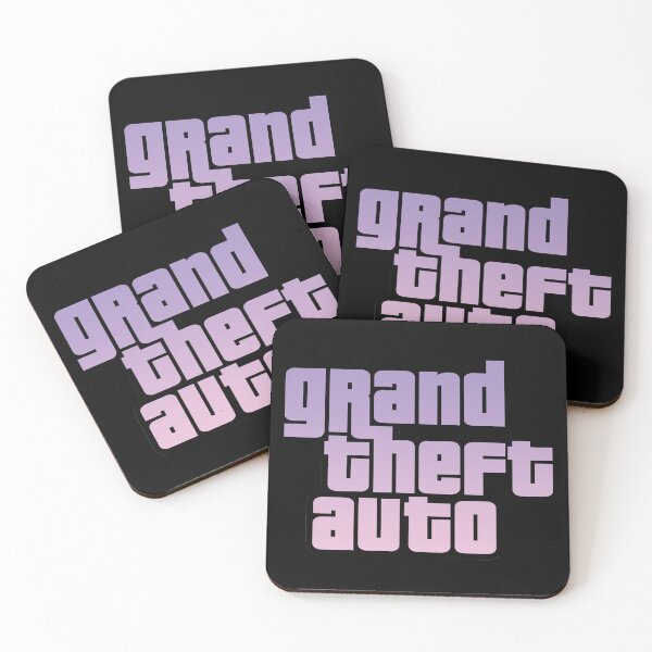 Item preview, GTA Grand Theft Auto Logo Pink Purple Sky designed and sold by BubblePopRed.