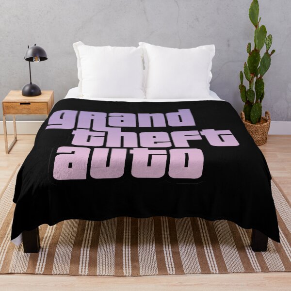 Item preview, GTA Grand Theft Auto Logo Pink Purple Sky designed and sold by BubblePopRed.