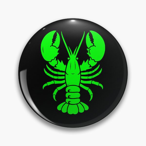 Item preview, Lime Nautical Lobster Silhouette Design designed and sold by pattern-archive.