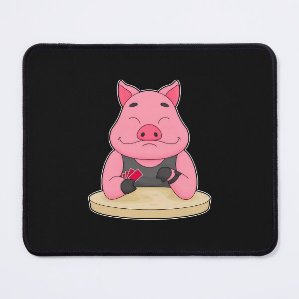 Item preview, Pig Playing Cards Funny Animal Illustration designed and sold by YarningsandYear.