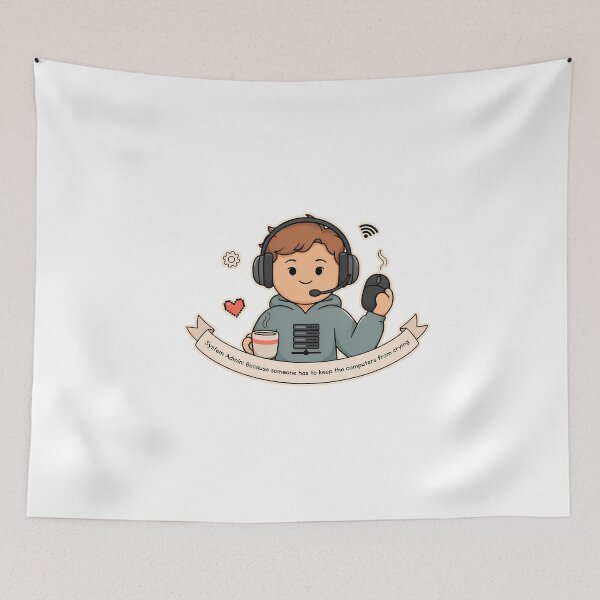 Item preview, System Admin with Coffee and Quote designed and sold by NiftyWrx.