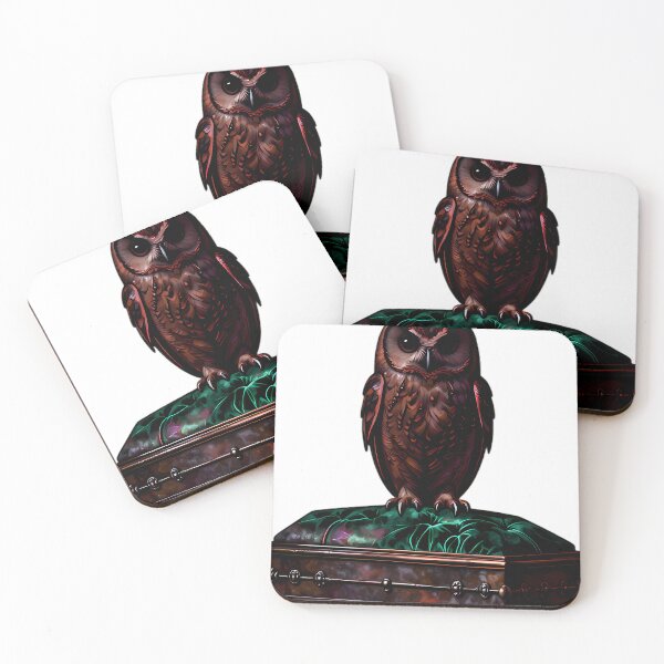 Item preview, Gothic Tawny Owl Bronze Coffin designed and sold by IllumeInk.