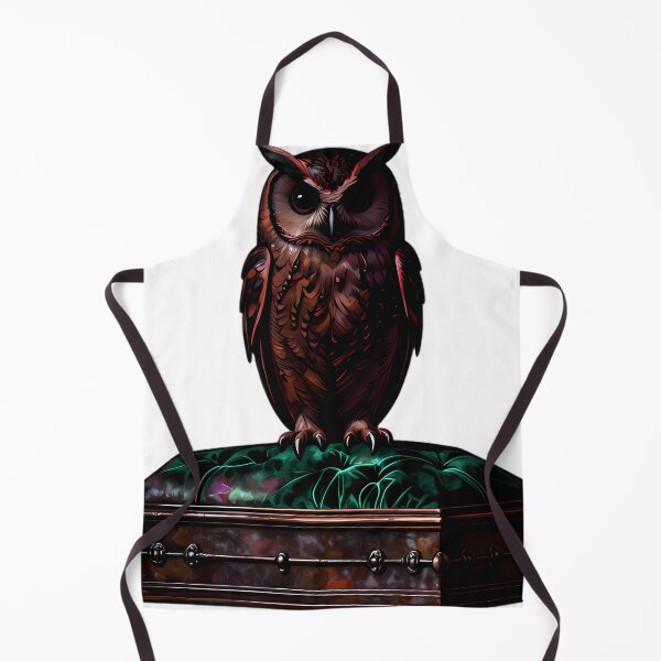 Item preview, Gothic Tawny Owl Bronze Coffin designed and sold by IllumeInk.