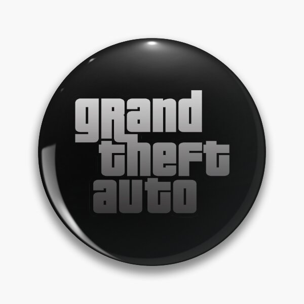 Item preview, GTA Grand Theft Auto Logo Silver designed and sold by BubblePopRed.