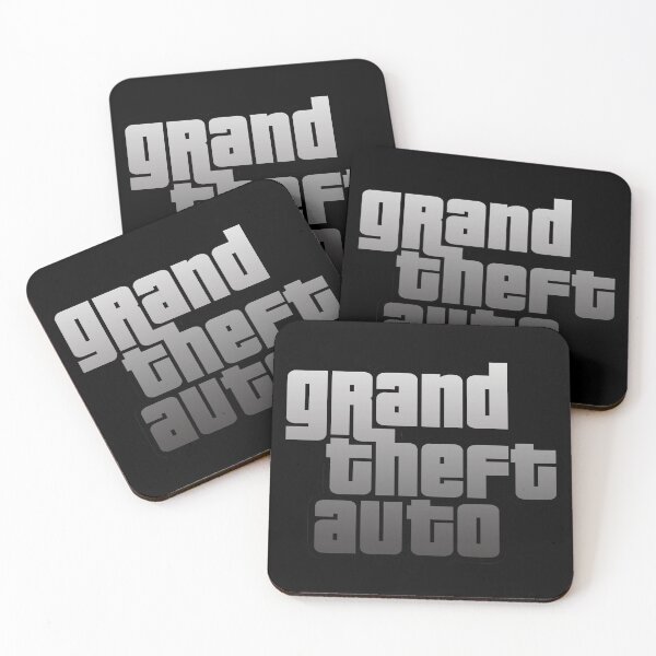Item preview, GTA Grand Theft Auto Logo Silver designed and sold by BubblePopRed.