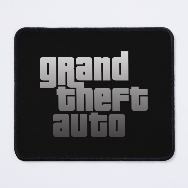 Item preview, GTA Grand Theft Auto Logo Silver designed and sold by BubblePopRed.