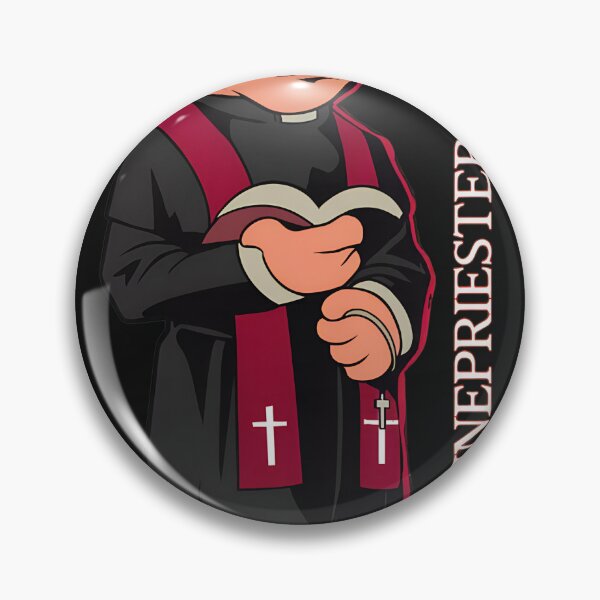 Item preview, Pig Priest SCHWEINEPRIESTER Funny Religious Animal designed and sold by YarningsandYear.