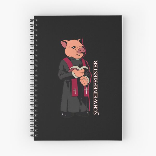 Item preview, Pig Priest SCHWEINEPRIESTER Funny Religious Animal designed and sold by YarningsandYear.