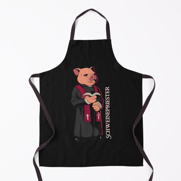 Item preview, Pig Priest SCHWEINEPRIESTER Funny Religious Animal designed and sold by YarningsandYear.