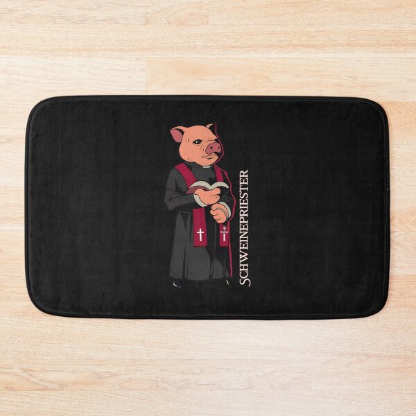 Item preview, Pig Priest SCHWEINEPRIESTER Funny Religious Animal designed and sold by YarningsandYear.