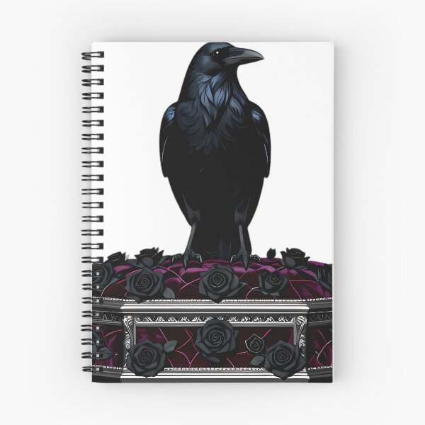 Item preview, Gothic Raven Rose Coffin designed and sold by IllumeInk.