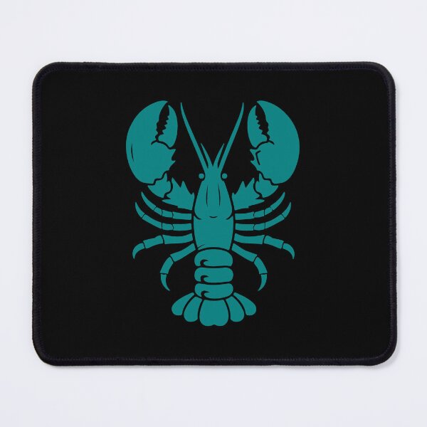Item preview, Teal Nautical Lobster Silhouette Design designed and sold by pattern-archive.