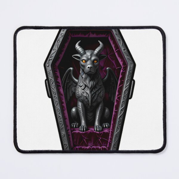 Item preview, Gothic Gargoyle Pup Velvet Coffin designed and sold by IllumeInk.