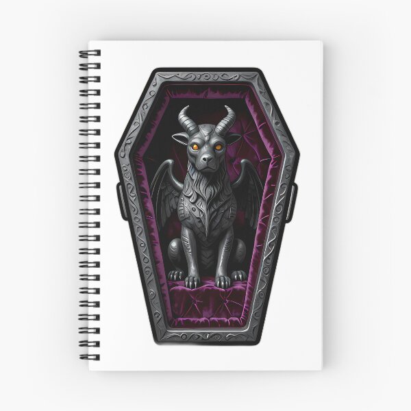 Item preview, Gothic Gargoyle Pup Velvet Coffin designed and sold by IllumeInk.