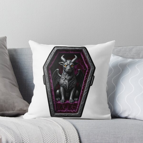 Item preview, Gothic Gargoyle Pup Velvet Coffin designed and sold by IllumeInk.