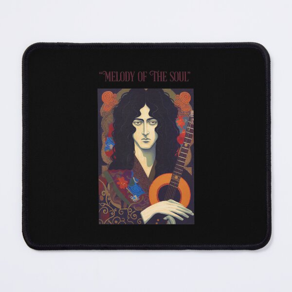 Item preview, Mystical Rock Guitarist Art Nouveau Portrait designed and sold by JENNIFFFER.