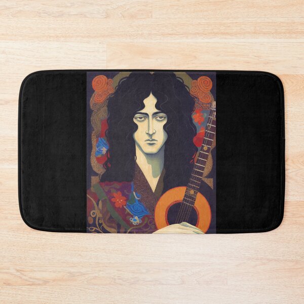 Item preview, Mystical Rock Guitarist Art Nouveau Portrait designed and sold by JENNIFFFER.