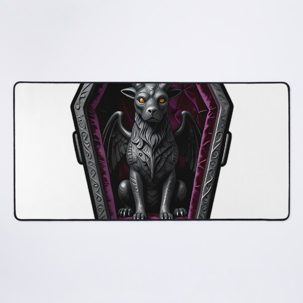 Item preview, Gothic Gargoyle Pup Velvet Coffin designed and sold by IllumeInk.
