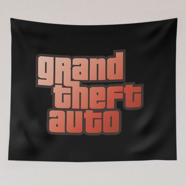 Item preview, GTA Grand Theft Auto Logo Sunrise designed and sold by BubblePopRed.