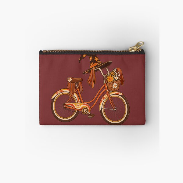 Item preview, Retro 1970s Witch Fringe Bicycle Art – Groovy Vintage Halloween Print designed and sold by MagicMakerPh.