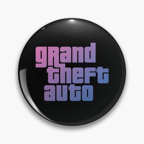 Item preview, GTA Grand Theft Auto Logo Sunset designed and sold by BubblePopRed.