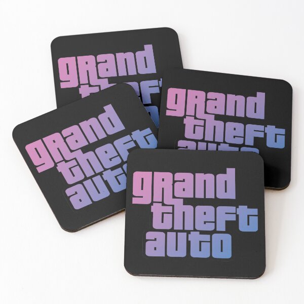 Item preview, GTA Grand Theft Auto Logo Sunset designed and sold by BubblePopRed.