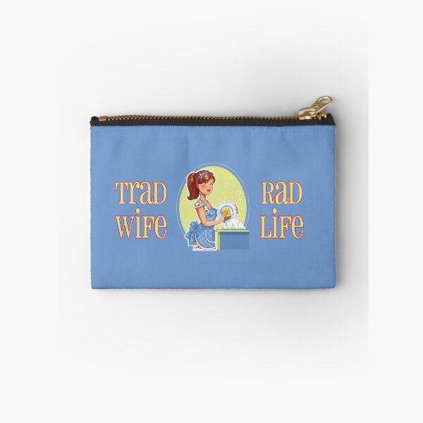 Item preview, Trad Wife Rad Life (Green on Blue) designed and sold by PawsitiveMum3.