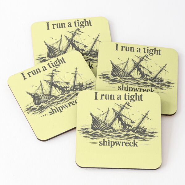 Item preview, Vintage Shipwreck,  I Run A Tight Shipwreck designed and sold by Boiledbrain-SP.