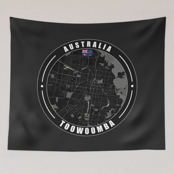 Item preview, Toowoomba Australia City Map  designed and sold by Thistle-TShop.