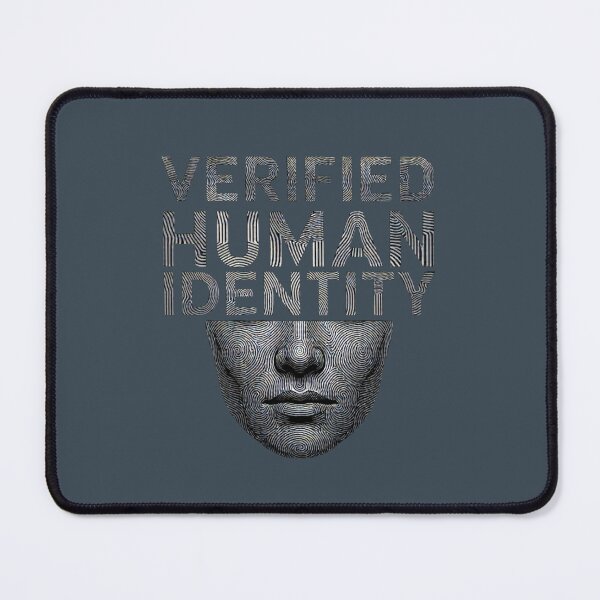 Item preview, Verified Human Identity Cyberpunk Biometric Face Art designed and sold by ANJ Creative Designs.