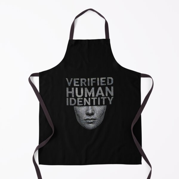 Item preview, Verified Human Identity Cyberpunk Biometric Face Art designed and sold by ANJ Creative Designs.