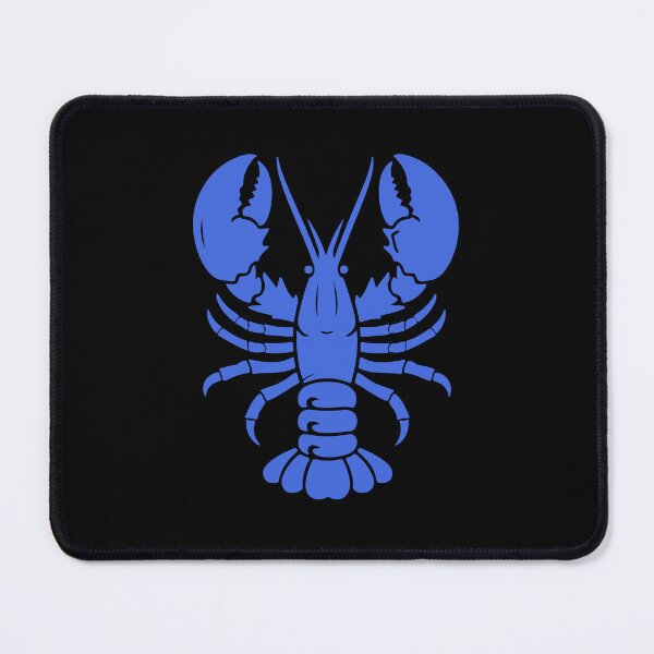 Item preview, Royal Blue Nautical Lobster Silhouette Design designed and sold by pattern-archive.