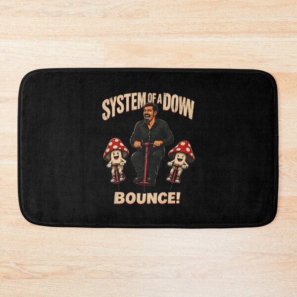 Item preview, System of a Down - SOAD Album Merch - System Of A Down Bounce - Band Logo Mushroom Pogo Illustration designed and sold by SanemUart.
