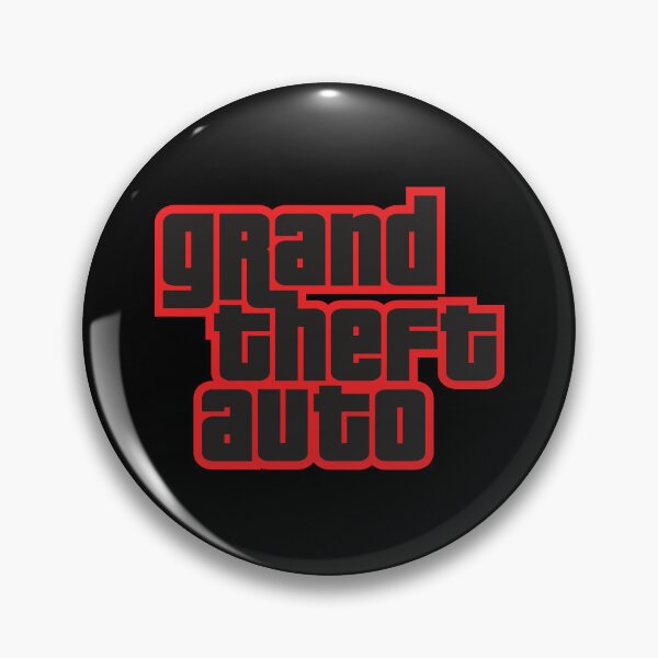 Item preview, GTA Grand Theft Auto Logo Black and Red designed and sold by BubblePopRed.