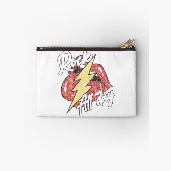 Item preview, Rock All Day Vintage Lips Lightning Bolt Graphic designed and sold by The secret storage room.
