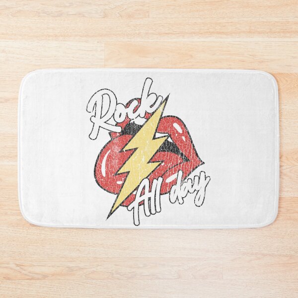 Item preview, Rock All Day Vintage Lips Lightning Bolt Graphic designed and sold by The secret storage room.