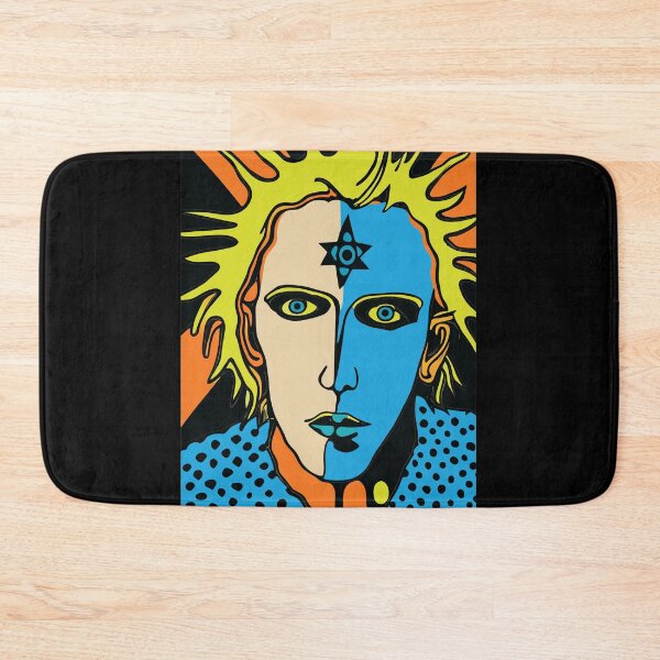Item preview, Punk Legend Spiky Yellow Pop Art Portrait designed and sold by JENNIFFFER.