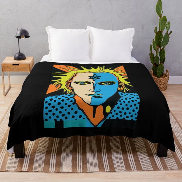 Item preview, Punk Legend Spiky Yellow Pop Art Portrait designed and sold by JENNIFFFER.