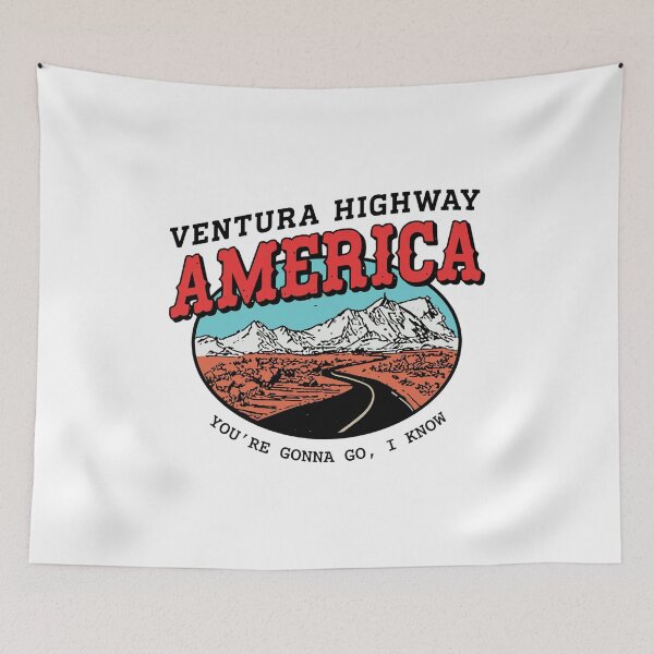 Item preview, Ventura Highway Retro Landscape Art designed and sold by JENNIFFFER.