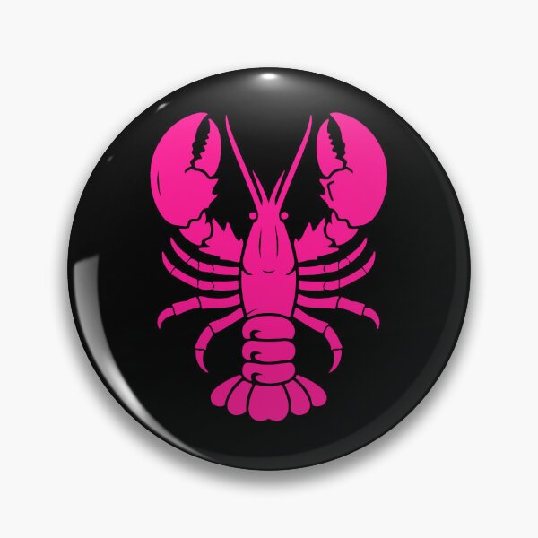 Item preview, Hot Pink Nautical Lobster Silhouette Design designed and sold by pattern-archive.