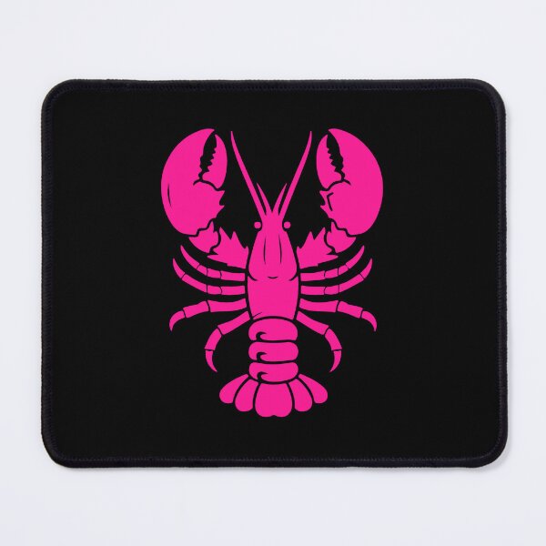 Item preview, Hot Pink Nautical Lobster Silhouette Design designed and sold by pattern-archive.